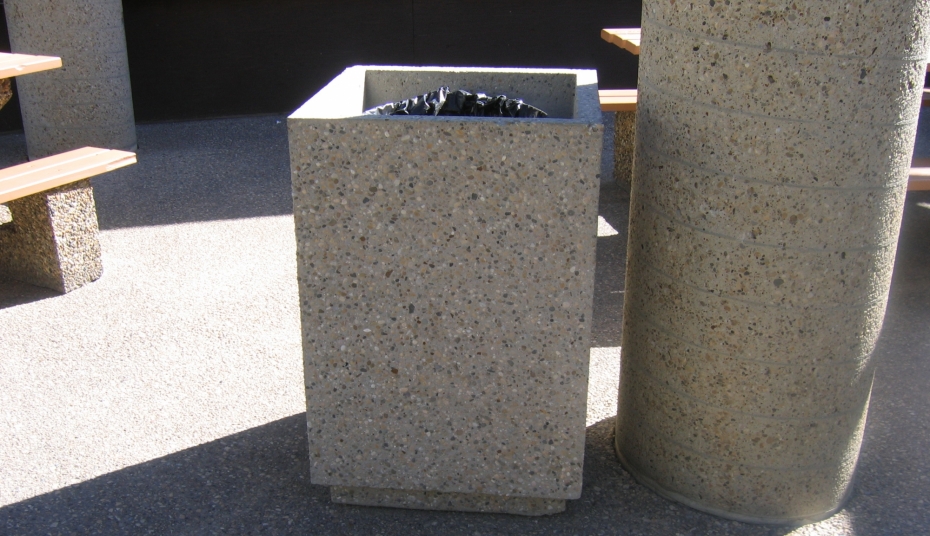 Concrete Inc Is A Custom Precast Concrete Manufacturer   Trash Can 